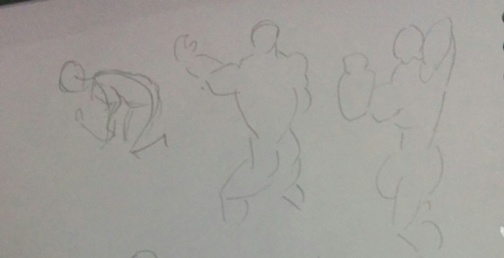 ポーズマニアックスで人体を描く練習